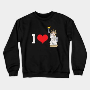 I Love New York City Statue Of Liberty Crewneck Sweatshirt